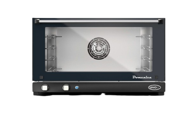 Unox XF043 LINEMICRO Domenica 4-Tray Commercial Convection Oven – Manual Baking Oven for Bakery, Café & Cloud Kitchen