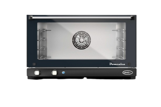 Unox XF043 LINEMICRO Domenica 4-Tray Commercial Convection Oven – Manual Baking Oven for Bakery, Café & Cloud Kitchen