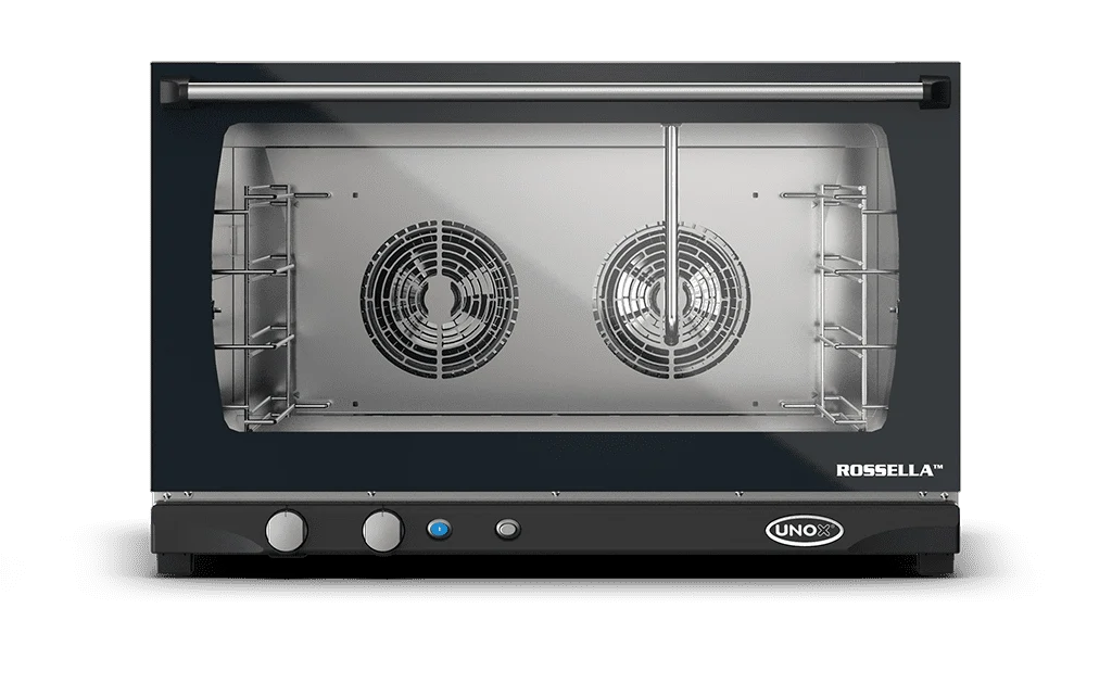 Unox XFT-193 LINEMICRO Rossella 4-Tray Commercial Convection Oven – Manual Baking Oven for Bakery, Café & Cloud Kitchen