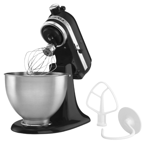 KitchenAid 4.3L Classic Tilt-Head Stand Mixer – Onyx Black, Everyday Baking & Dough Mixer