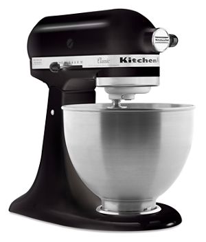 KitchenAid 4.3L Classic Tilt-Head Stand Mixer – Onyx Black, Everyday Baking & Dough Mixer