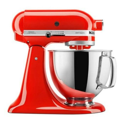 KitchenAid 4.8L Artisan Tilt-Head Stand Mixer – Hot Sauce Red for Baking & Dough