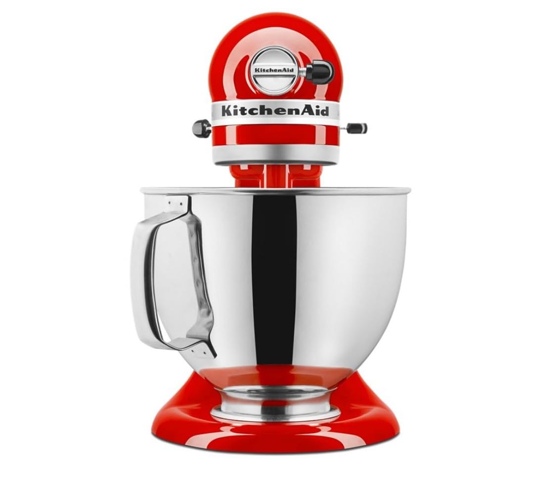 KitchenAid 4.8L Artisan Tilt-Head Stand Mixer – Hot Sauce Red for Baking & Dough