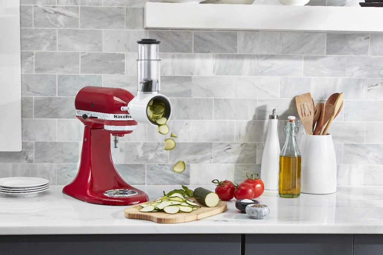 KitchenAid Fresh Prep Slicer/Shredder Attachment – Plastic, Fits All KitchenAid Stand Mixers
