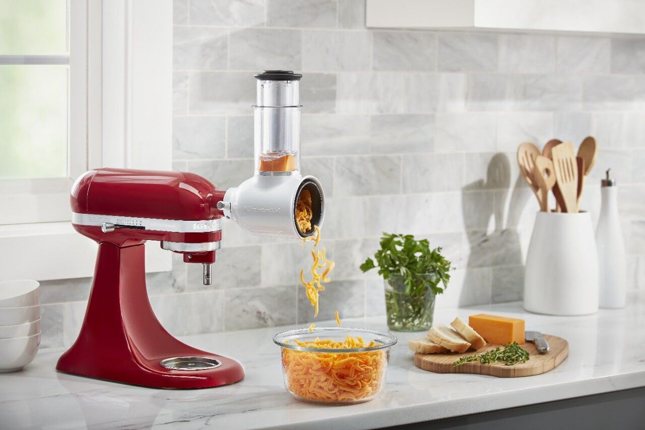 KitchenAid Fresh Prep Slicer/Shredder Attachment – Plastic, Fits All KitchenAid Stand Mixers
