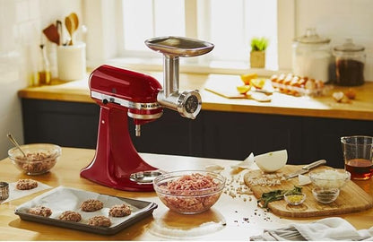 KitchenAid KSMMGA Metal Food Grinder Attachment – Meat Grinder & Sausage Stuffer for KitchenAid Stand Mixers